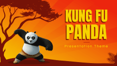 Kung Fu Panda Theme PPT Slide 1
