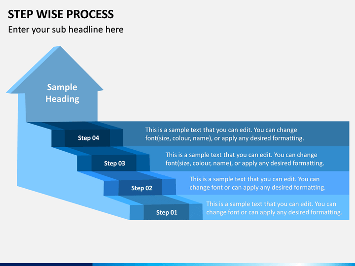 Step Wise Process PowerPoint and Google Slides Template - PPT Slides