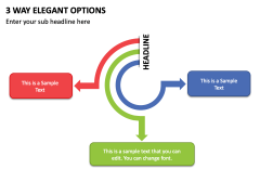 3 Way Elegant Options PPT Slide 2