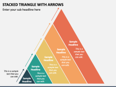 Stacked Triangle with Arrows PowerPoint Template and Google Slides Theme