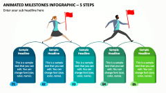 Animated Milestones Infographic - 5 Steps PPT Slide 1