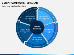5 Step Framework - Circular PPT Slide 1