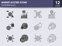 Market Access Icons PPT Slide 1