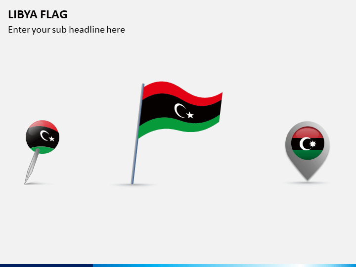 Libya Flag PPT Slide 1