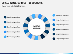 Circle Infographics – 11 Sections PPT Slide 1