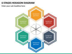 6 Stages Hexagon Diagram PPT Slide 2