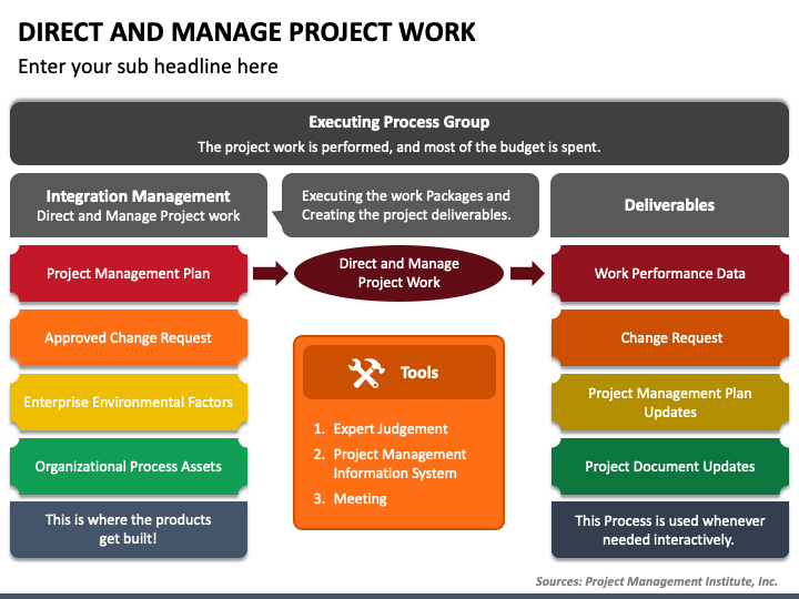 Direct and Manage Project Work PowerPoint and Google Slides Template ...