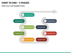 Start To End – 5 Phases PPT Slide 2