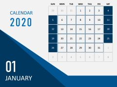 Calendar 2020 - Type 5 PPT Slide 2