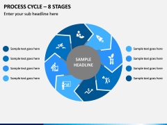 Process Cycle - 8 Stages PPT Slide 1