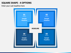 Square Shape - 4 Options PPT Slide 2