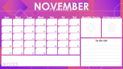 November Planner PPT Slide 1