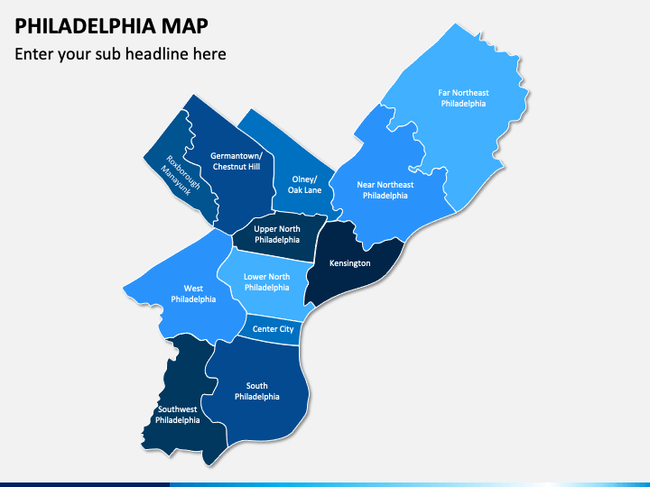 Philadelphia Map PPT Slide 1