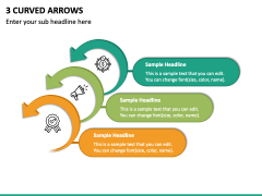 3 Curved Arrows PPT Cover Slide 2
