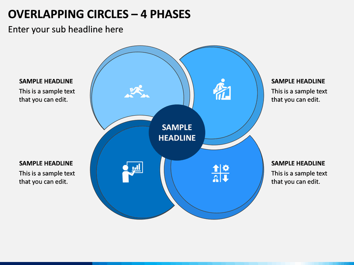 Overlapping Circles - 4 Phases PPT Slide 1
