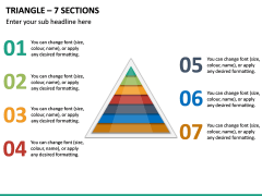 Triangle – 7 Sections PPT Slide 2
