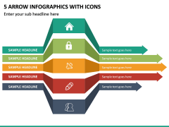5 Arrow Infographics With Icons PPT Slide 2