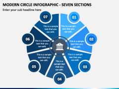 Modern Circle Infographic - Seven Sections PPT Slide 2