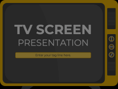 TV Screen Animated Presentation - SketchBubble