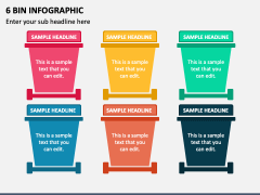 6 Bin Infographic PPT Slide 2