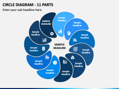 Circle Diagram - 11 Parts PPT Slide 1