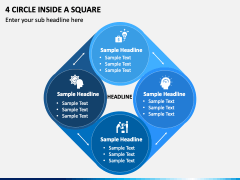 4 Circle Inside A Square PPT Slide 2