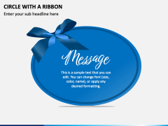 Circle with a Ribbon PPT Slide 2