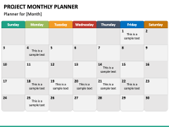 Project Monthly Planner PPT Slide 3