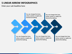 5 Linear Arrow Infographics PPT Slide 1