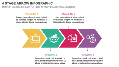 4 Stage Arrow Infographic PPT Slide 1