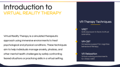 Virtual Reality Therapy PPT Slide 2