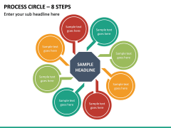 Process Circle - 8 Steps PPT Slide 2