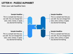 Letter H - Puzzle Alphabet PPT Slide 1