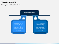 Two Branches PowerPoint Template - PPT Slides