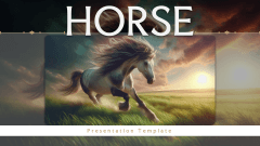 Horse Presentation PPT Slide 1