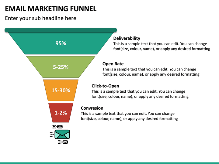 Email Marketing Funnel PowerPoint Template SketchBubble
