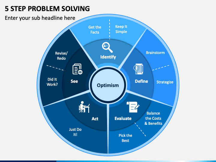 5 Step Problem Solving PowerPoint And Google Slides Template - PPT Slides