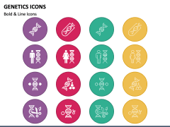 Genetics Icons PPT Slide 1