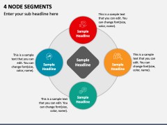 4 Node Segments PowerPoint Presentation Slides - PPT Template