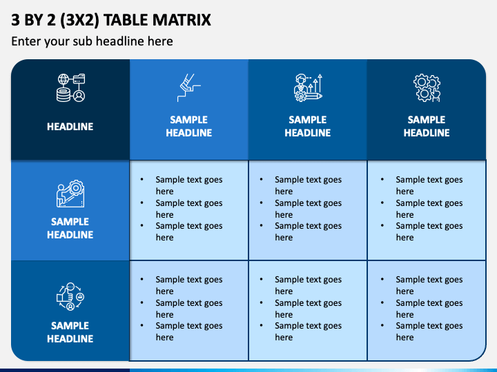 3 By 2 Table Matrix Slide 1