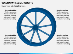 Wagon Wheel Silhouette PPT Slide 1