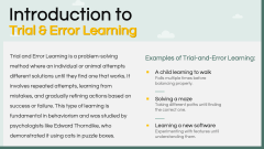 Trial and Error Learning PowerPoint and Google Slides Template - PPT Slides