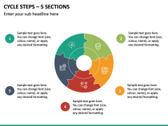 Cycle Steps – 5 Sections PPT Slide 2