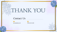 Elegant Floral Slides PPT Slide 15