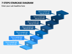 7 Steps Staircase Diagram PPT Slide 2