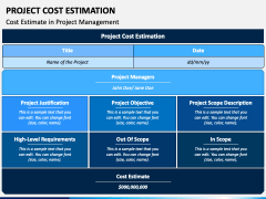 Project Cost Estimation PowerPoint Template - PPT Slides