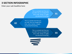 3 Section infographic Slide 2