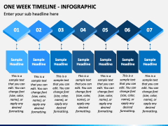 One Week Timeline - Infographic PPT Slide 1