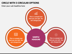 Circle with 3 Circular Options PPT Slide 1