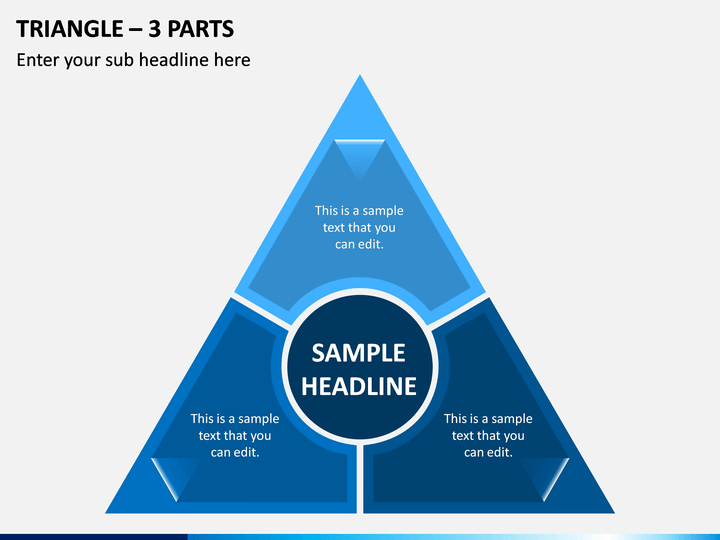 Triangle - 3 Parts PPT Slide 1